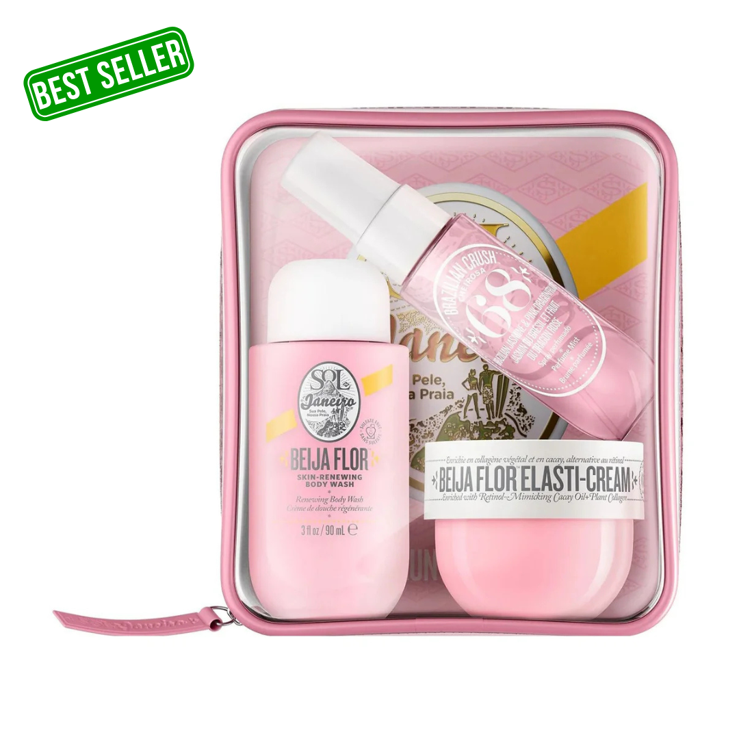 Sol de Janeiro Beija Flor Summer Travel Set - Hydrate, Renew & Fragrance (USA MADE)