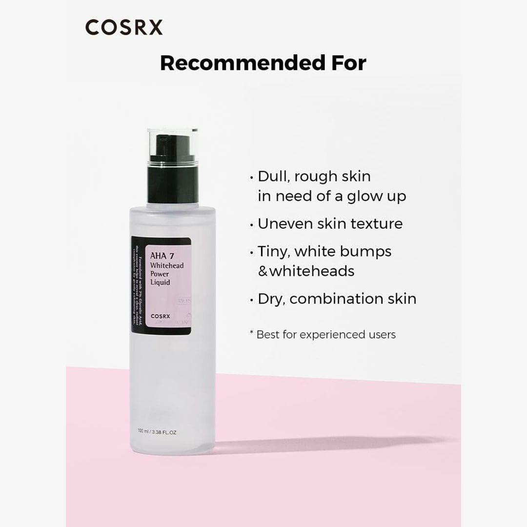 COSRX AHA 7 Whitehead Power Liquid Toner - Exfoliating & Brightening Formula for Clear, Glowing Skin