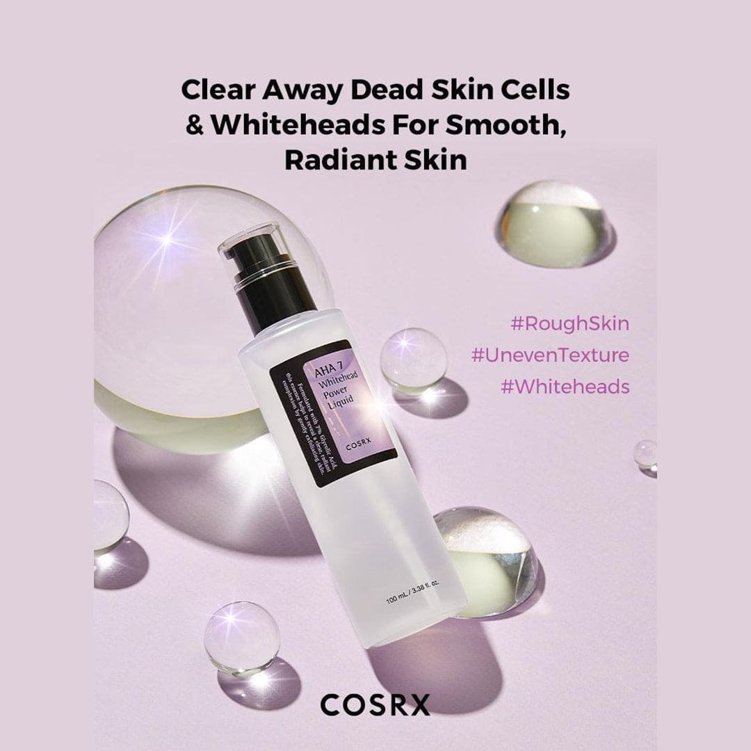 COSRX AHA 7 Whitehead Power Liquid Toner - Exfoliating & Brightening Formula for Clear, Glowing Skin