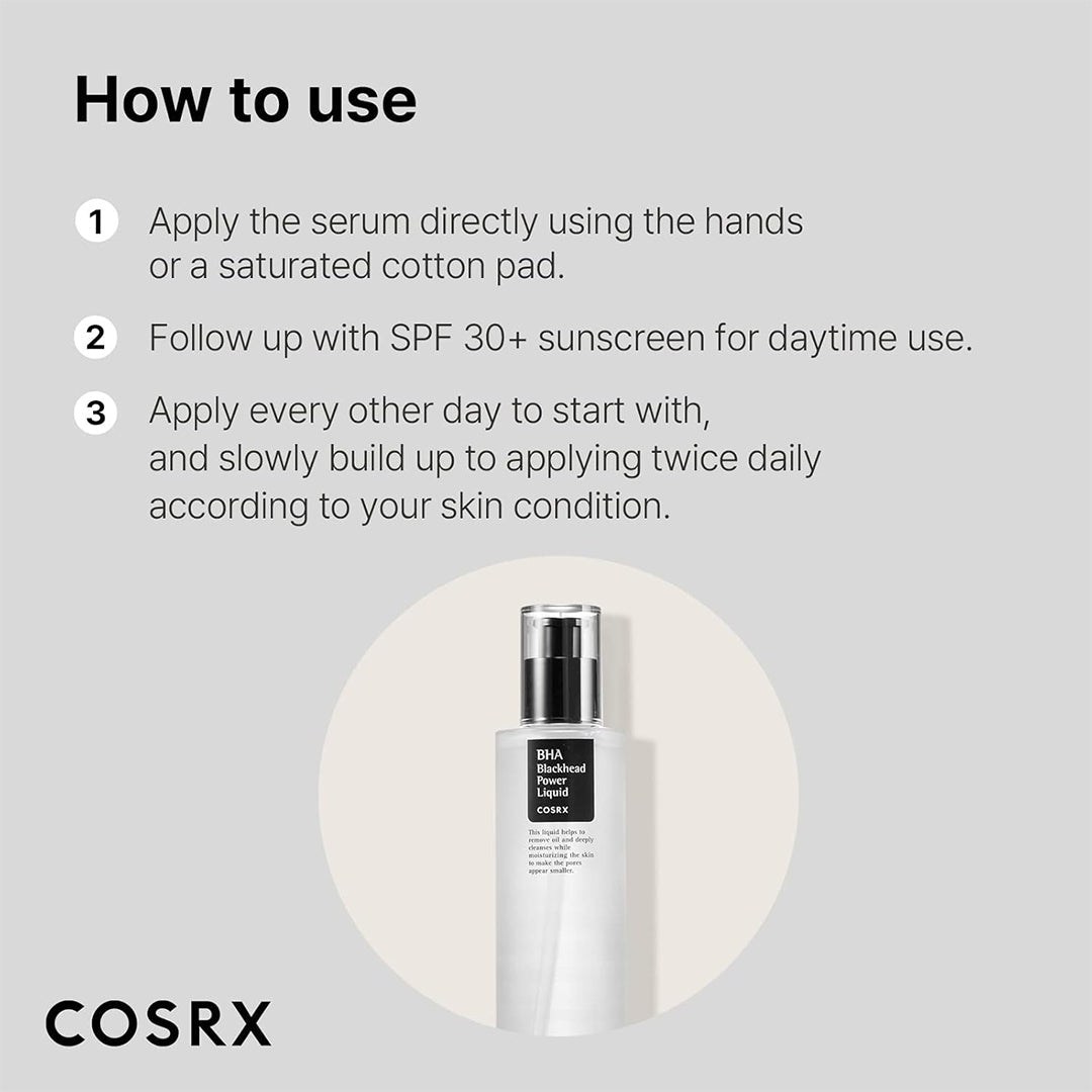 COSRX BHA Blackhead Power Liquid Serum - Targeted Blackhead & Sebum Control - 100ml