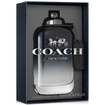Coach New York Eau de Toilette for Men, 200ml Spray - Captivating Scent